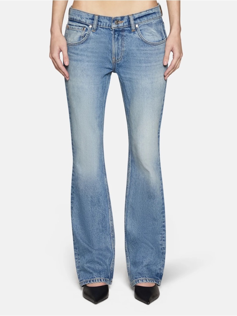 EB DENIM low rise Slim Bootcut Jeans - Light Blue